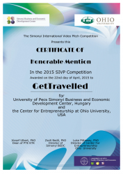 GetTravelled Certificate