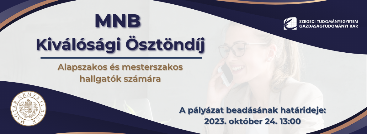 MNB Kivalosagi Osztondij 2023